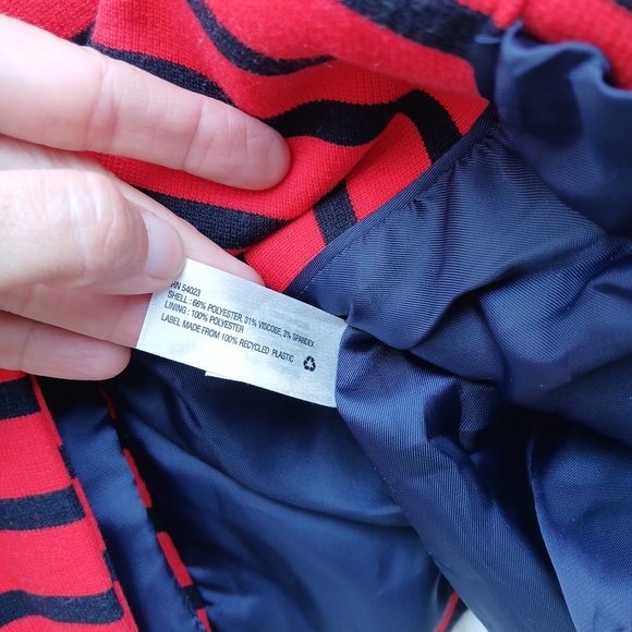 Gap Ponte Stripe Academy Blazer Size 2 - Picture 7 of 9